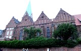 Brémy - Německo -  Helgoland 665 - Brémy, kostel P.Marie, 1230-1300 nový kamenný kostel na místě staršího dřevěného