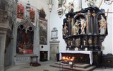 Kostnice - Německo -  dóm, Thomaschor, 1446, Ch.D.Schenck, na bocích sochy Jindřicha II. a sv.Heleny