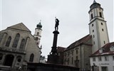 LINDAU - Německo - Lindau, zleva kostely sv.Štěpána a P.Marie (katolický)