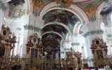 SANKT GALLEN - Švýcarsko - Sankt Gallen, Stiftskirche, od 1983 na seznamu světového dědictví UNESCO