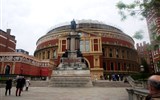 Albertopolis - Anglie - Londýn - koncertní síň Royal Albert Hall, 1867-71, stavba silně ovlivněna stavitelem drážďanské opery G.Semperem