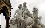 Albertopolis - Anglie - Londýn - Albert Memorial, postaven na paměť prince Alberta 1872, Alegorie Afriky od W.Theeda