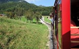 Schafberg - Rakousko - na vrchol Schafbergu vede Schafbergbahn, maximální stoupání 255 ‰