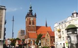 Gdaňsk - Polsko - Gdaňsk, kościół św. Katarzyny, 1227-39, rozšířen 1379