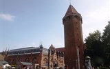 Gdaňsk - Polsko - Gdaňsk, Baszta Jacek,  kol 1400, 8hranná, 36 m vysoká, střecha přidaná 1556