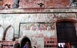 Malbork - Polsko - Malbork, kostel P.Marie, Poslední večeře, výmalba v letech 1309-44