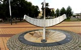 Elblag - Polsko - Elblag, moderní sluneční hodiny vznikly v roce 2008