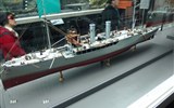 Greenwich - Anglie - Londýn - Námoř.muzeum, HMS Snapdragon, 1915, minolovka, měřítko 1ku48 jako všechny ostatní modely