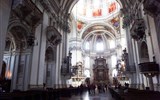 Advent v Salcburku s největším průvodem čertů na světě 2019 - Rakousko - Salcburk, dóm, plány V.Scamozzi, stavba S.Solari, první barokní kostel S od Alp