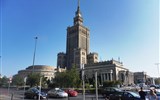 Varšava - Polsko - Varšava, Palác kultury i nauky, 1952-5, nejvyšší budova Polska, 230 m, postaven jako dar sovětského lidu Polsku