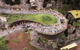 Miniatur Wunderland - Německo - Hamburk - Wunderland, tady se jede Giro d´Italia a cyklisté šplhají do strmého kopce
