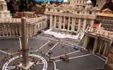 Miniatur Wunderland - Německo - Hamburk - Wunderland, sekce Itálie, náměstí sv.Petra v Římě