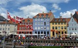Nyhavn - Dánsko - Kodaň, Nyhavn, tyto domy kdysi sloužily jako nevěstince pro námořníky