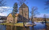Hrady, zámky a zahrady Jelono-Gorské doliny 2023 - Polsko - Siedlęcin - Wieża książęca - giticxká obytná a obranná věž, vznik po 1314