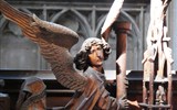 Rothenburg - Německo - Rothenburg, sv.Jakub, Heiligblutaltar, detail  anděla