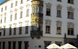 Bruntálsko, přírodní skvosty v srdci Slezska 2020 - Česká republika - Olomouc - Hauenschildův palác, původně gotický, renesančně přestavěný kol 1583, válcovitý arkýř se scénami z Metamorfóz (foto C.Čejpa)