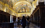 Escorial - Španělsko -  Escorial, knihovna, návrh Juan de Toledo, inspirovala Vatikánskou knihovnu.