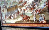 Escorial - Španělsko -  Escorial, Sala de las Batallas, bitva u S.Quentinu, až idilické scény - dáma vlevo dole