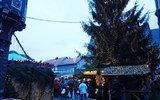 Advent v Harzu, UNESCO a vláček na Brocken 2022 - Německo - Harz - Wernigerode,  vánoční strom střeží pohodu adventu
