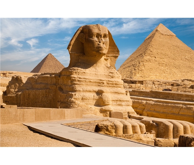 Egypt a tajemství faraonů 2024 - Egypt - sfinga a pyramidy s Gíze