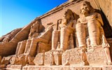 Egypt a tajemství faraonů 2022 - Abú Simbel - průčelí Velkého chrámu