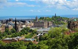 Edinburgh, letecký eurovíkend, Rosllynská kaple, opatství na řece Tweed a krásy Skotské vysočiny 2022 - Velká Británie - Skotsko - Edinburgh - panorama