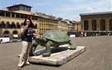 Palác Pitti a zahrady Boboli - Itálie -Florencie - před Palazzo Pitti