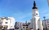 Ostrava a Opava - Česká republika - Moravská Ostrava - kostel. sv.Václava, 1310-40, gotická věž, přestavěn 1535-1603