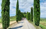 Pěšky po kraji Toskánsko, údolí UNESCO Val d'Orcia 2023 - Itálie - Toskánsko - turistika po Via dei Cipressi (foto M.Dosedla)
