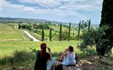 Pěšky po kraji Toskánsko, údolí UNESCO Val d'Orcia 2023 - Itálie - Toskánsko - kouzelná krajina nadaleko lázní Gambassi (foto M.Dosedla)