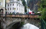Bad Gastein - Rakousko - Bad Gastein, Gasteiner Wasserfälle, most přes vodopád postaven 1840