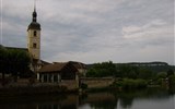 Divoká příroda Franche-Comté - Francie, Franche-Comté, Ornans, řeka