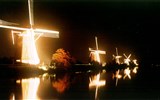 Památky UNESCO - Holandsko - Holandsko, noční mlýny