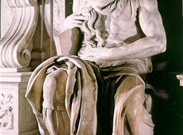 Řím, věčné město a Vatikán letecky 2023  Itálie -  Řím - Michelangelova socha Mojžíše (1514-16) v S.Pietro in Vincoli