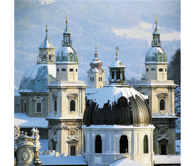 Salcburk - město adventu 2021 - Rakousko - zimní Salzburg