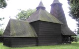 Památky UNESCO - Slovensko - Slovensko, Východní Slovensko - dřevěný kostel, jeden z několika zapsaných na seznamu UNESCO