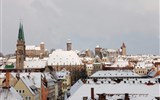 Norimberk - Německo, Norimberk, pohled na zimní město