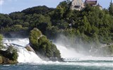 Krásy Bodamského jezera a ostrov Mainau 2020 - Švýcarsko, Schaffhausen, Rýnský vodopád
