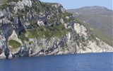 Zakynthos a Kefalonie, čarokrásné ostrovy v Iónském moři 2023 - Lefkáda, skalnaté pobřeží