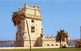 Památky UNESCO - Lisabon - Portugalsko - Lisabon - Belémská věž (Torre de Belém), 1515-21 na paměť výpravy Vasco de Gamy v manuelském stylu