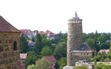 Krásy jarních zahrad Saska a Lužice 2021 - Německo - Lužice - Budyšín, věž Alte Wasserkunst, 1558, stavitel Wenzel Röhrscheidt