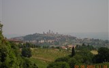 Siena, Arezzo a tradiční slavnost Palio - Itálie, Toskánsko, San Gimignano