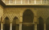 Sevilla - Španělsko - Andalusie - Sevilla, Alcazar, postaven v mudejárském slohu za Pedra I. 1364-66