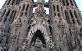 Barcelona a Katalánsko letecky 2021 - Španělsko, Barcelona, Sagrada Familia, věže