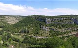 Zelený ráj jižní Francie - Francie - Perigord - Rocamadour, v jeskyních naproti městu žili lidé již v době bronzové