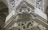 Významná místa Pikardie a oblasti Calais - Francie - Pikardie -  Laon, detail výzdoby katedrály