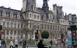 Paříž, perla na Seině letecky a výlet do Remeše rychlovlakem TGV 2023 - Francie - Paříž - Hotel de Ville, stará radnice ze 17.stol 1871 vyhořela, rekonstruována do původní podoby
