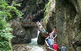 Alpské vodopády, soutěsky a Orlí hnízdo 2022 - Německo, Berchtesgaden, soutěska