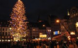 Štrasburk - Francie, Alsasko, Štrasburk, advent, strom