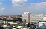 Berlín, město umění, budoucnosti i historie a Postupim vlakem 2022 - Německo, Berlín, Marienkirche, pohled z kupole